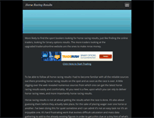 Tablet Screenshot of horseracingresults.webnode.com