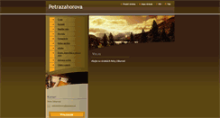 Desktop Screenshot of petrazahorova.webnode.cz