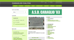Desktop Screenshot of caragliocalcio.webnode.com