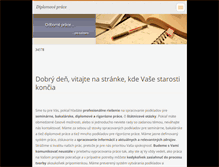 Tablet Screenshot of diplomove-prace.webnode.sk