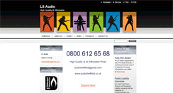 Desktop Screenshot of lsaudio.webnode.com
