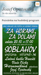 Mobile Screenshot of opatovskyjozef.webnode.sk