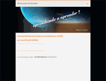 Tablet Screenshot of formaciondocentes.webnode.es
