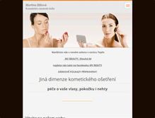 Tablet Screenshot of kosmetika-teplice.webnode.cz