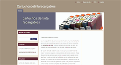 Desktop Screenshot of cartuchosdetintarecargables.webnode.es