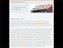 Tablet Screenshot of cartuchosdetintarecargables.webnode.es