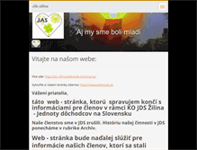 Tablet Screenshot of jds-zilina.webnode.sk
