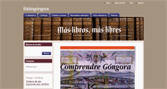 Desktop Screenshot of bibliogongora.webnode.es