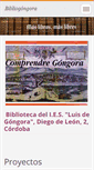 Mobile Screenshot of bibliogongora.webnode.es