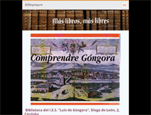 Tablet Screenshot of bibliogongora.webnode.es