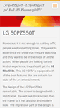 Mobile Screenshot of lg50pz550t.webnode.com