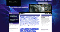 Desktop Screenshot of bibliotecadepoesiacontemporanea.webnode.es