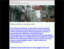 Tablet Screenshot of bibliotecadepoesiacontemporanea.webnode.es