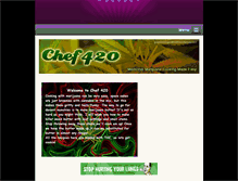 Tablet Screenshot of chef420.webnode.com