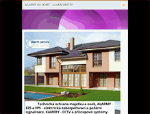 Tablet Screenshot of alarmy-do-domu.webnode.cz