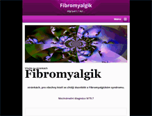 Tablet Screenshot of fibromyalgik.webnode.cz