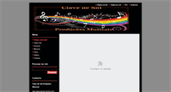 Desktop Screenshot of clavedesolproducoesmusicais.webnode.com.br