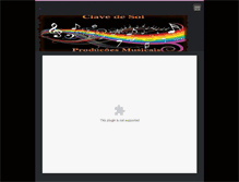 Tablet Screenshot of clavedesolproducoesmusicais.webnode.com.br