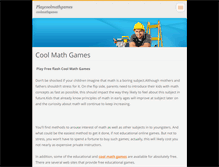 Tablet Screenshot of playcoolmathgames.webnode.com