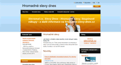 Desktop Screenshot of hromadne-slevy-dnes.webnode.cz