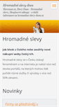 Mobile Screenshot of hromadne-slevy-dnes.webnode.cz