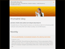 Tablet Screenshot of hromadne-slevy-dnes.webnode.cz