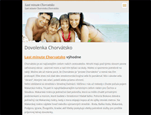 Tablet Screenshot of last-minute-chorvatsko.webnode.sk