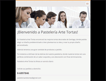 Tablet Screenshot of pasteleriaartetortas.webnode.cl