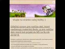 Tablet Screenshot of materskaskoladrahovce.webnode.sk
