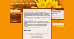 Desktop Screenshot of meditacionsaludable.webnode.com.ar