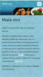 Mobile Screenshot of mala-zoo.webnode.cz