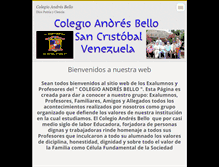 Tablet Screenshot of colegioandresbello.webnode.es