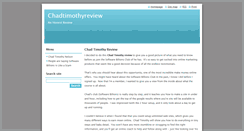 Desktop Screenshot of chadtimothyreview.webnode.com