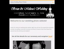 Tablet Screenshot of bankswedding.webnode.com