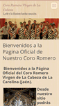 Mobile Screenshot of cororomerovirgendelacabeza.webnode.es