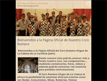 Tablet Screenshot of cororomerovirgendelacabeza.webnode.es