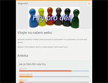 Tablet Screenshot of hryprodeti.webnode.cz
