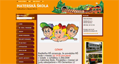 Desktop Screenshot of mssladkovicova.webnode.sk