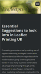 Mobile Screenshot of leafleetprintinguk.webnode.com