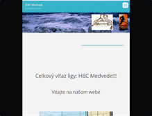 Tablet Screenshot of hb-chrabrany.webnode.sk