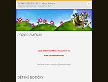 Tablet Screenshot of detskeboticky.webnode.cz