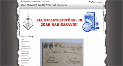 Desktop Screenshot of filateliezdar.webnode.cz