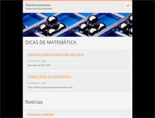 Tablet Screenshot of dicasdematematica.webnode.com.br