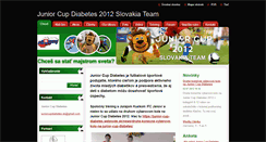 Desktop Screenshot of junior-cup-diabetes.webnode.sk