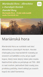 Mobile Screenshot of marianskahora.webnode.cz