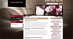 Desktop Screenshot of excelpracticetest.webnode.com