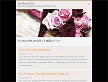 Tablet Screenshot of excelpracticetest.webnode.com