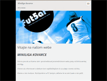 Tablet Screenshot of miniliga-kovarce.webnode.sk