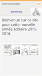 Mobile Screenshot of litteratureenligne.webnode.fr