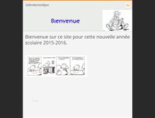 Tablet Screenshot of litteratureenligne.webnode.fr